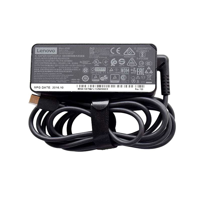 45W USB-C Lenovo ADLX45ULCA2A AC Adapter Charger
