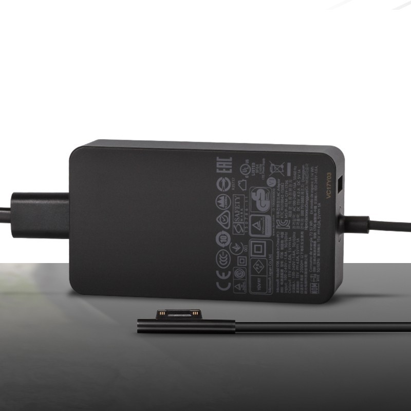 Microsoft Surface 65w Charger Model 1706 For Surface Pro 3 4 5 6 7 x,Book,Laptop,Go