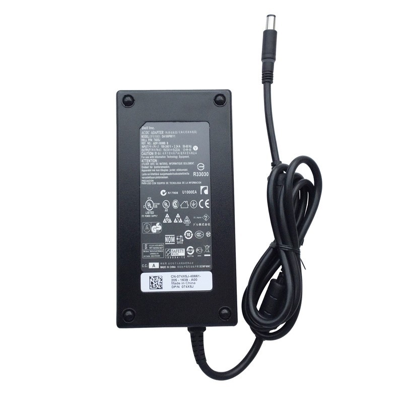 Genuine 180W Dell G3 17 3779 i7-8750H Charger AC Adapter + Free Cord