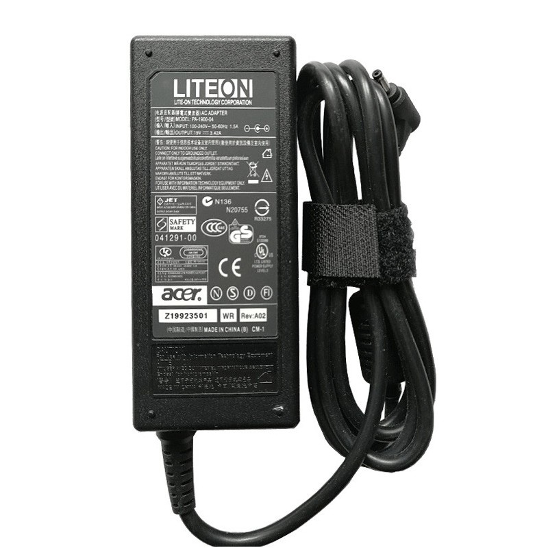 Genuine 65W AC Adapter Charger Acer Aspire V3-372-3604 + Cord