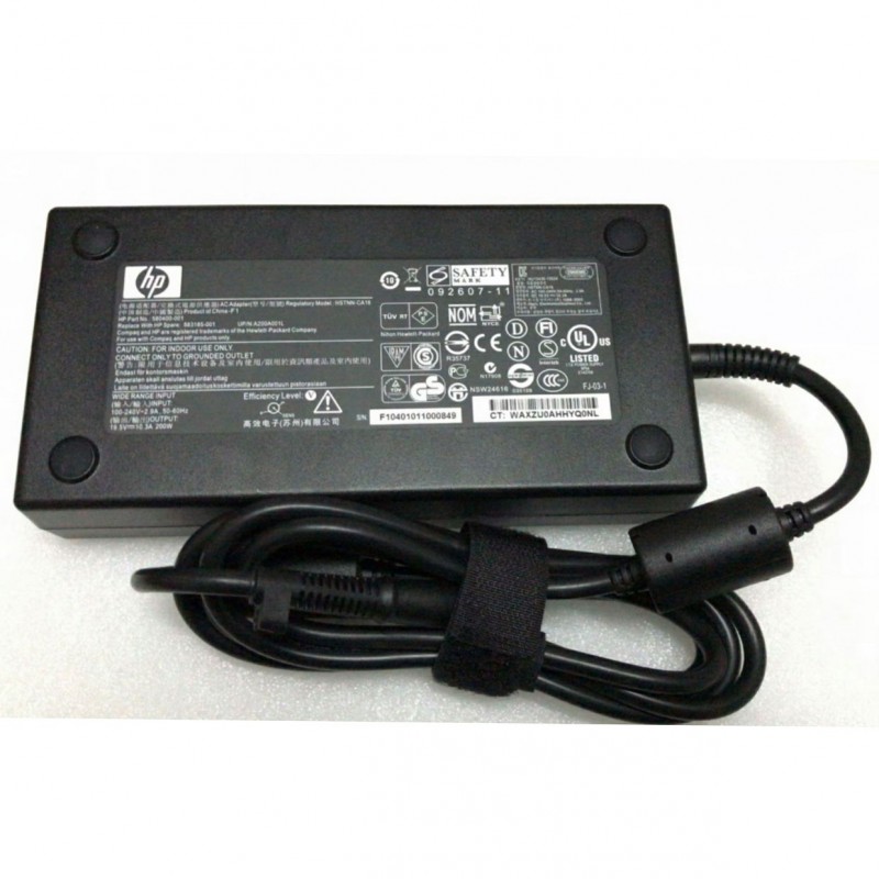 Genuine 200W HP 608431-002 645154-001 AC Adapter Charger Power Cord