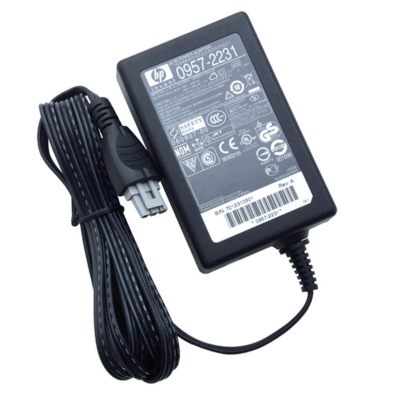Genuine 12W AC Adapter Charger HP Photosmart C4440 Printer with  Cord