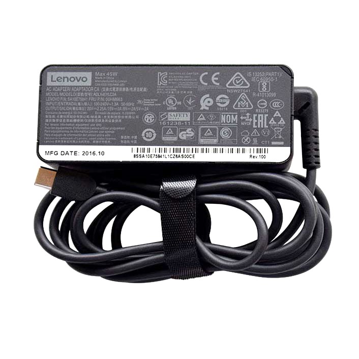 45W USB-C AC Adapter Charger Lenovo Yoga 910-13IKB Glass Laptop Power Supply Adapter Cord