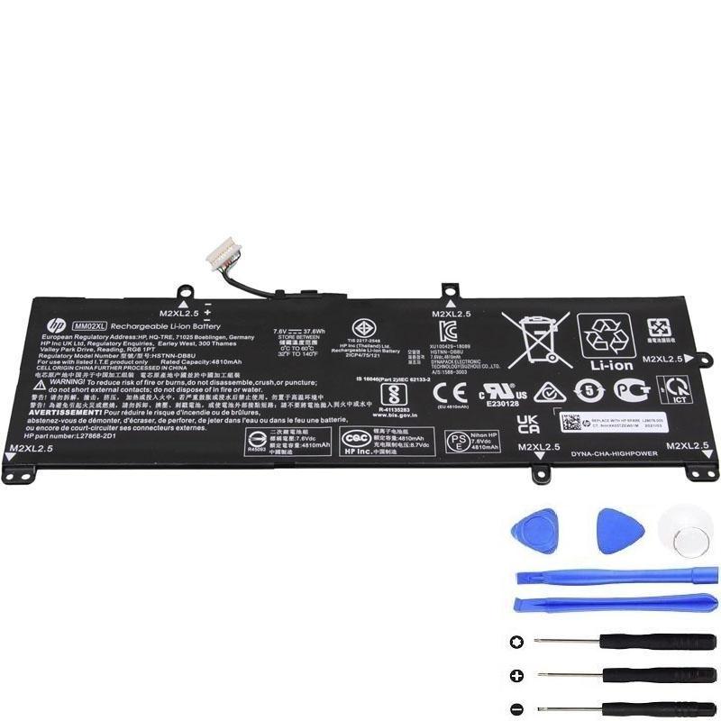 HP MM02XL 37.6Wh Battery - L28076-005