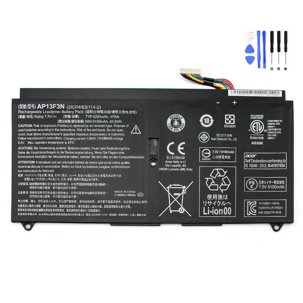 47Wh Acer AP13F3N Battery