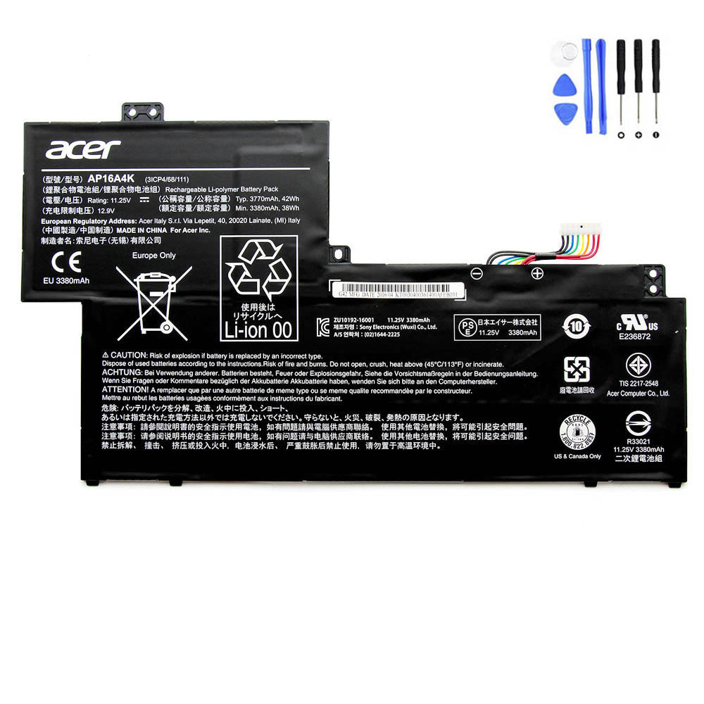 42Wh Acer AP16A4K Battery