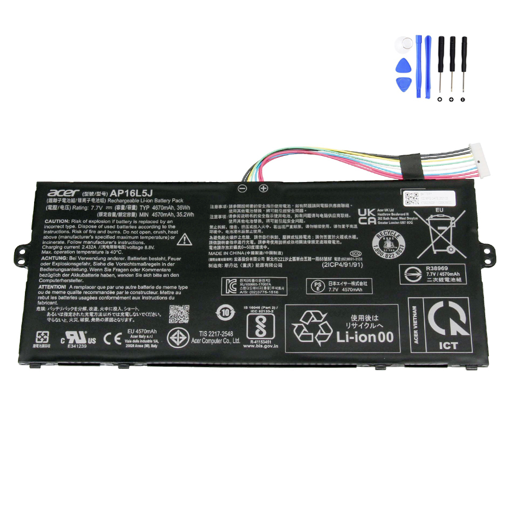 36Wh Acer AP16L5J Battery