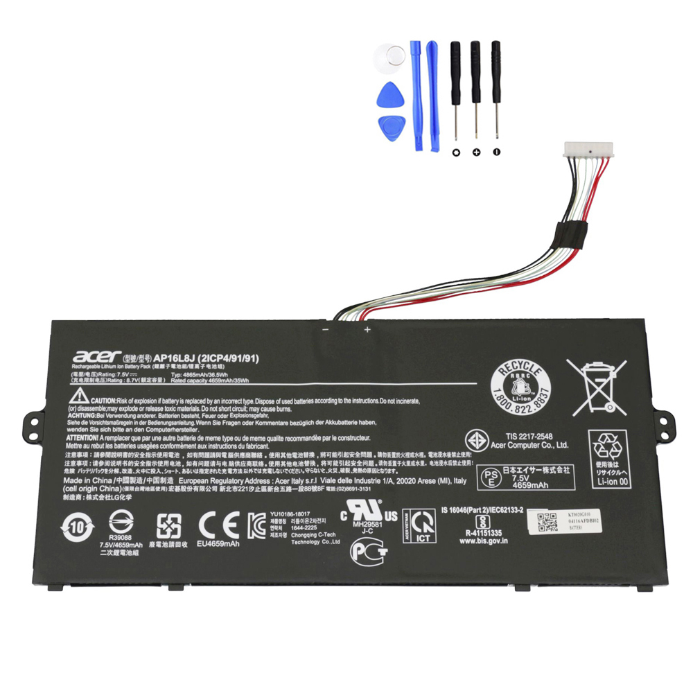 36.5Wh Acer AP16L8J Battery