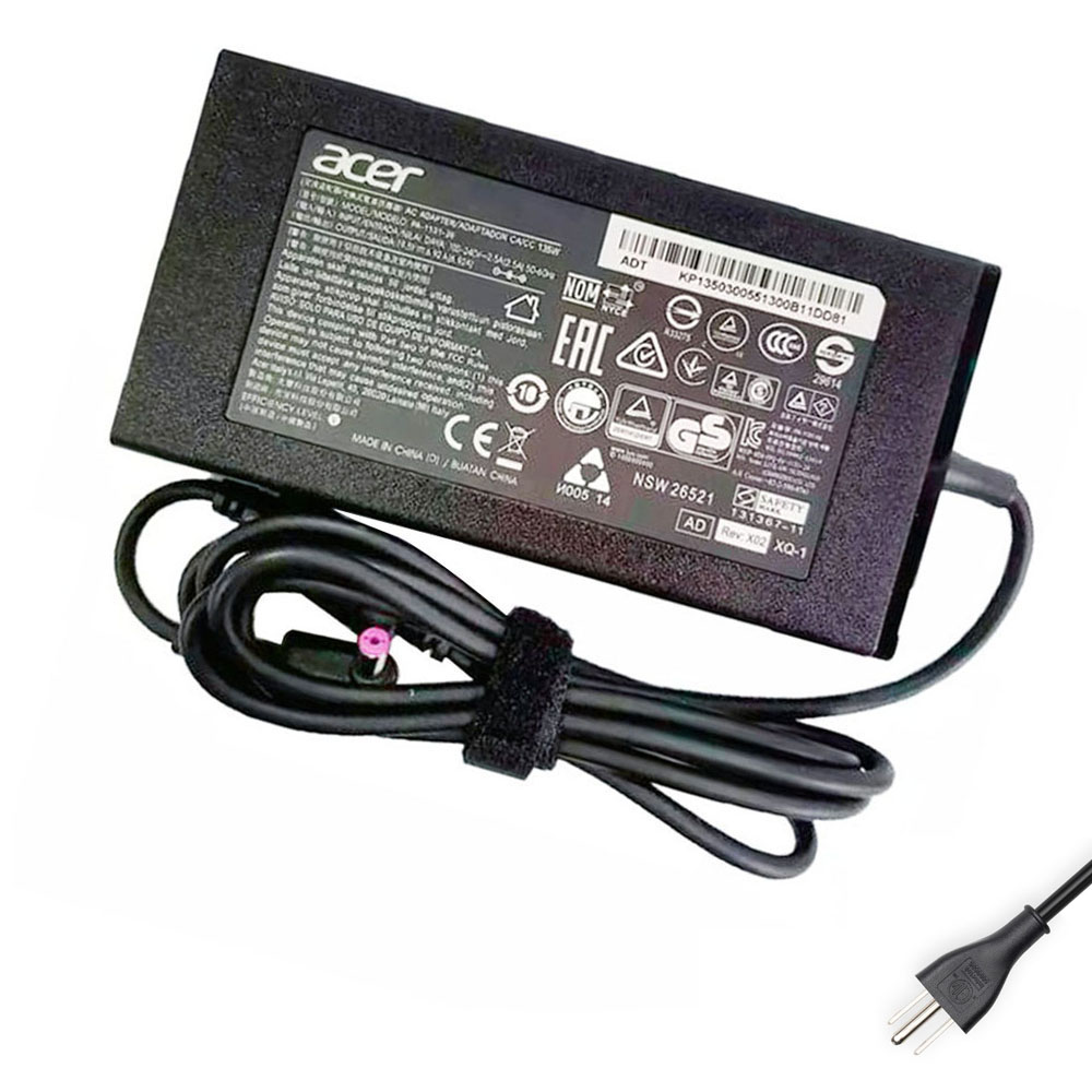 19.5V 6.92A 135W Acer 5.5mm 1.7mm AC Adapter Charger