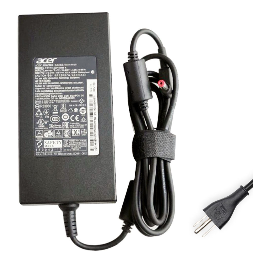 19.5V 9.23A 180W Acer 5.5mm 1.7mm AC Adapter Charger