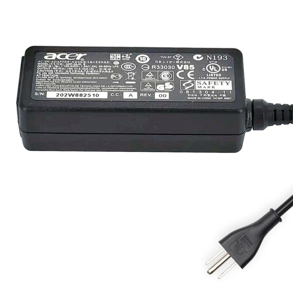 19V 2.1A 40W Acer 5.5mm 1.7mm AC Adapter Charger