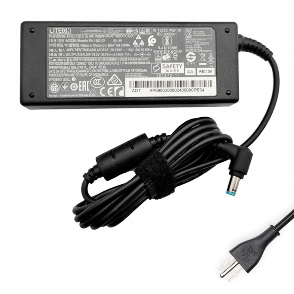 19V 4.74A 90W Acer 5.5 mm 1.7 mm AC Adapter Charger