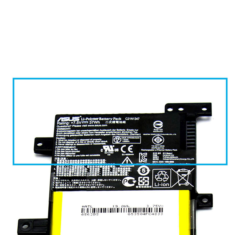 37Wh Asus C21N1347 Battery - Image 2