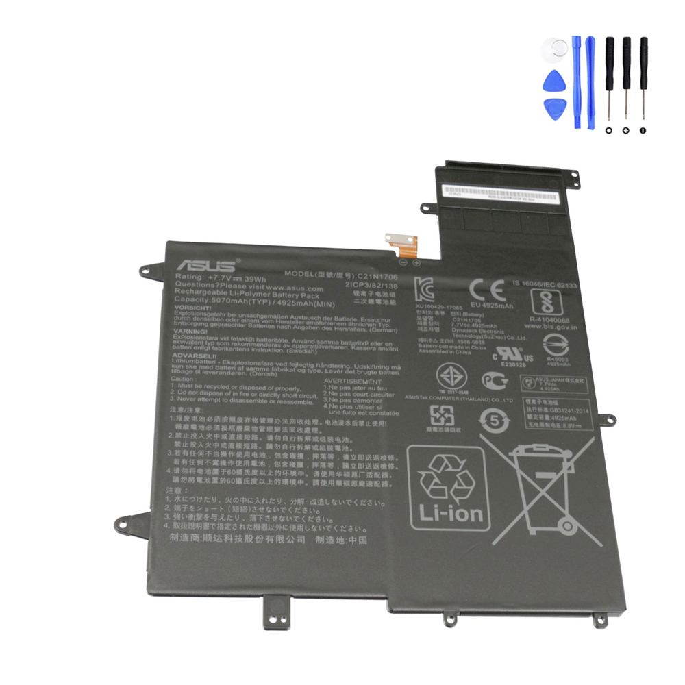 39Wh Asus C21N1706 Battery