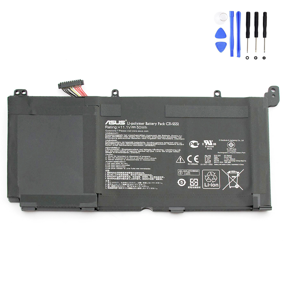 50Wh Asus C31-S551 Battery