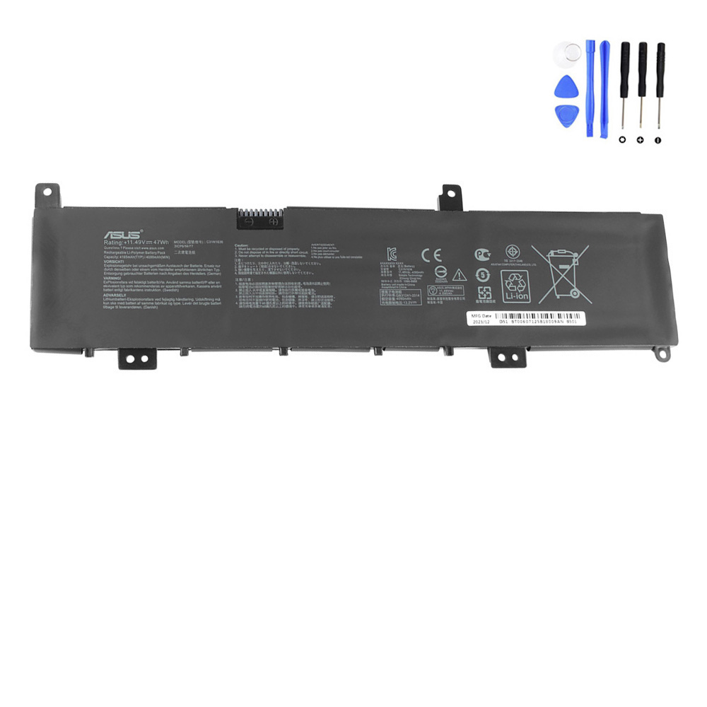 47Wh Asus C31N1636 Battery