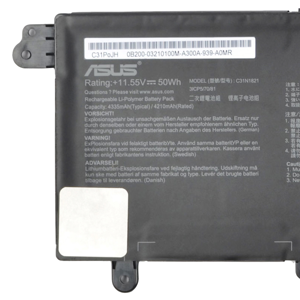 50Wh Asus C31N1821 Battery - Image 2