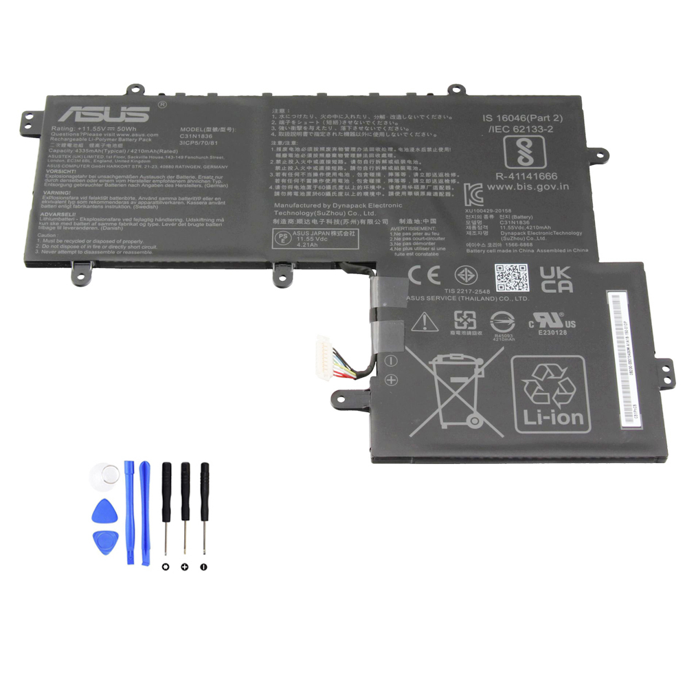 50Wh Asus C31N1836 Battery