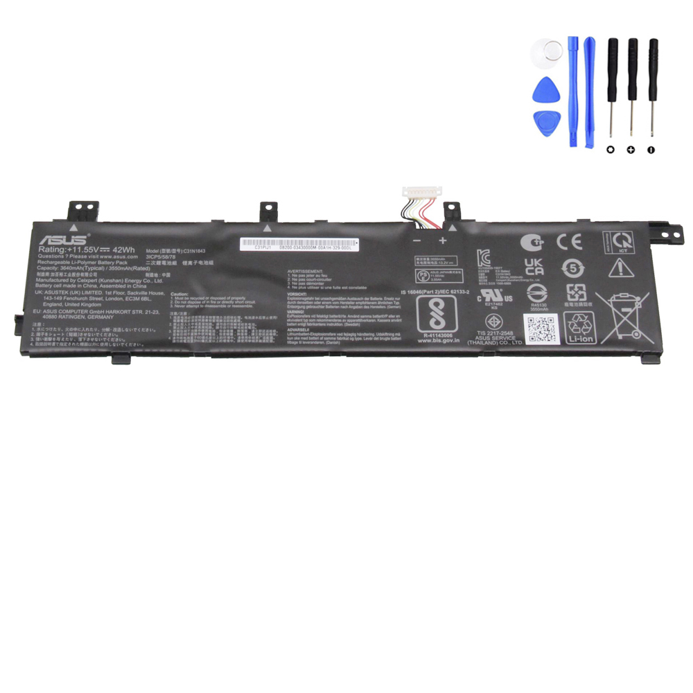 42Wh Asus C31N1843 Battery