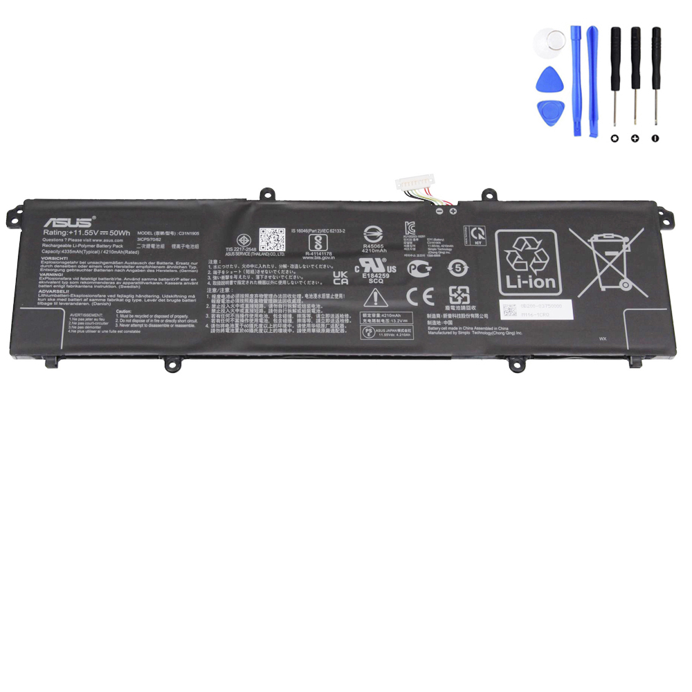 50Wh Asus C31N1905 Short Line Battery