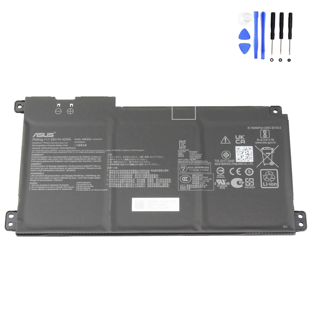 42Wh Asus C31N1912 Battery