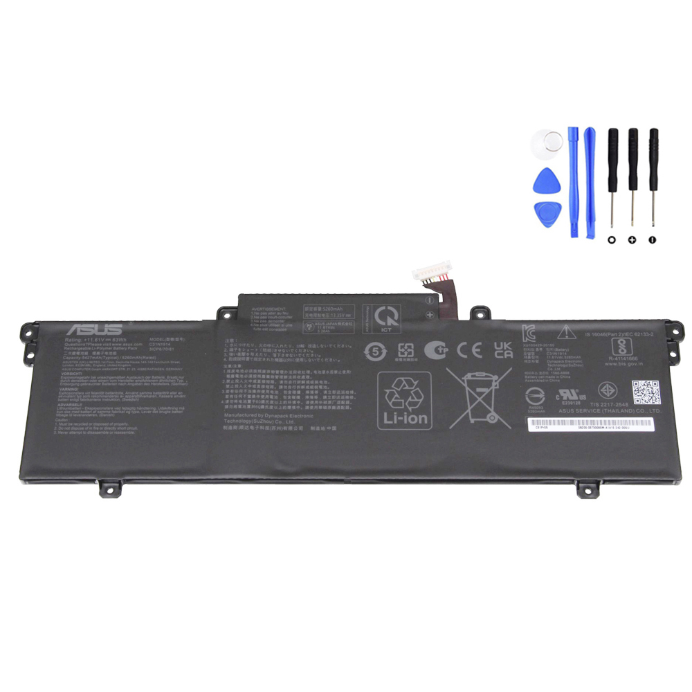 63Wh Asus C31N1914 Battery