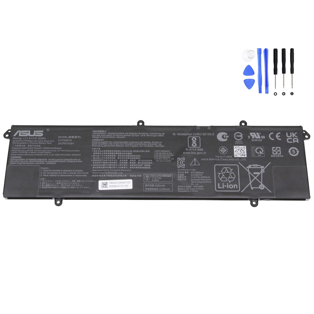 63Wh Asus C31N2019 Battery