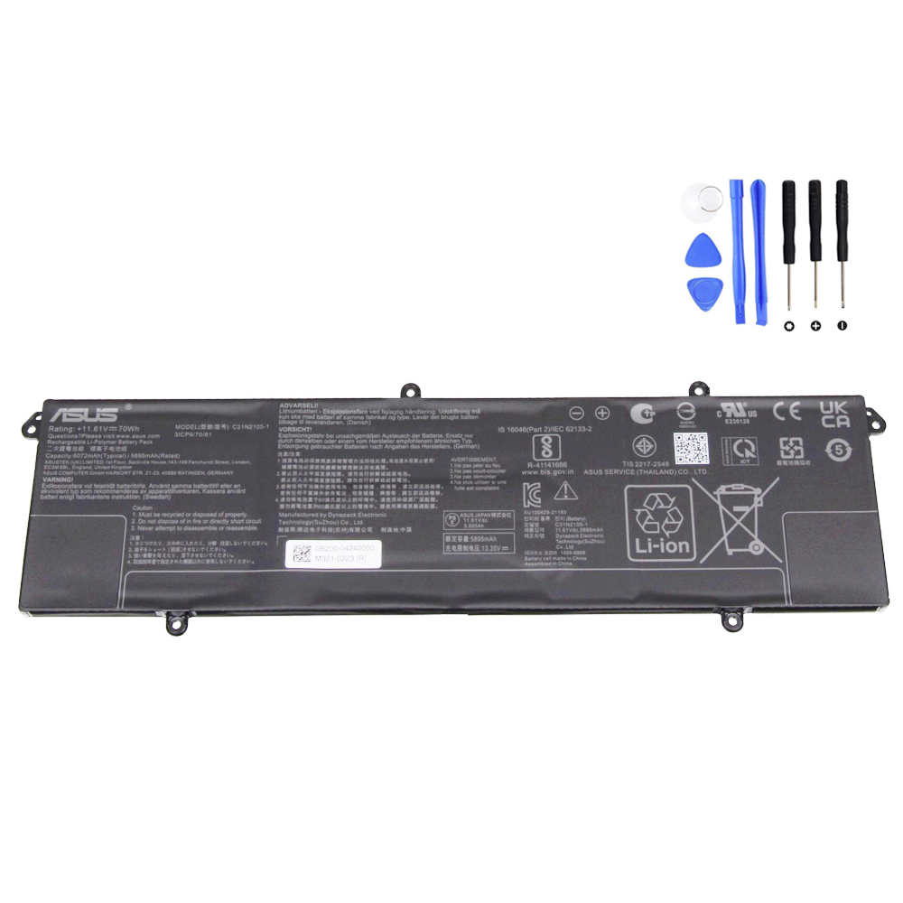 70Wh Asus C31N2105-1 Battery