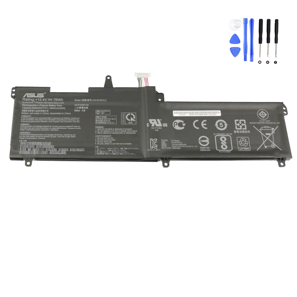 76Wh Asus C41N1541 Battery