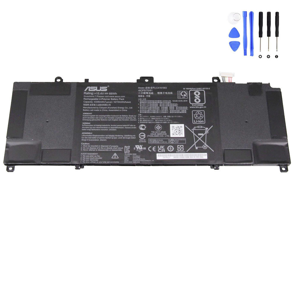 66Wh Asus C41N1903 Battery