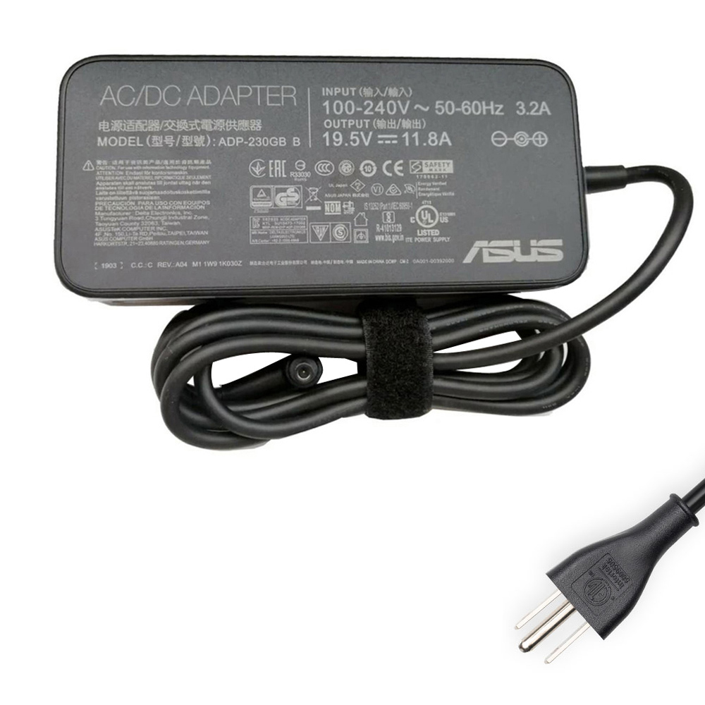 19.5V 11.8A 230W Asus 6.0mm 3.7mm AC Adapter Charger
