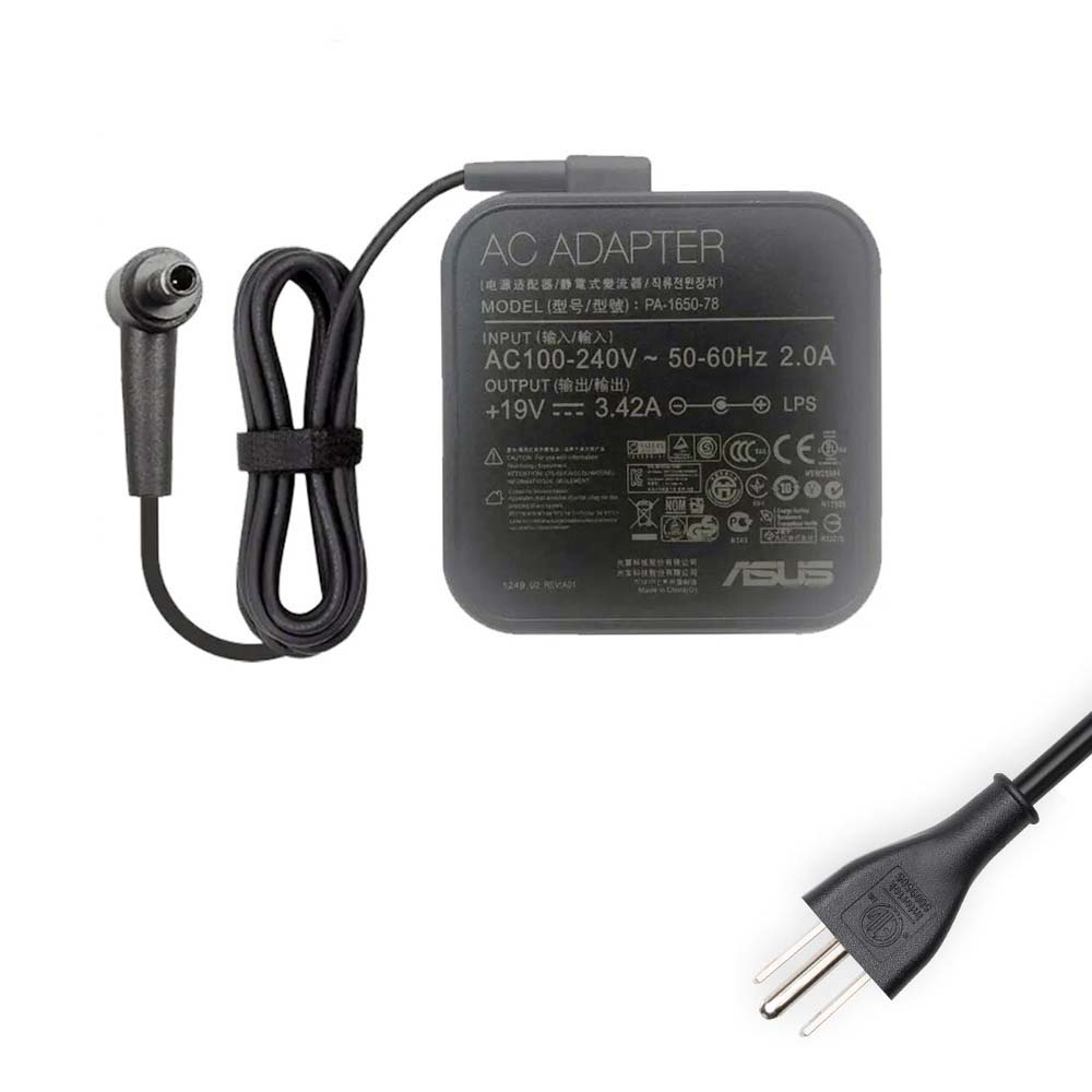 19V 3.42A 65W Asus 4.5mm 3.0mm Wall Adapter Charger
