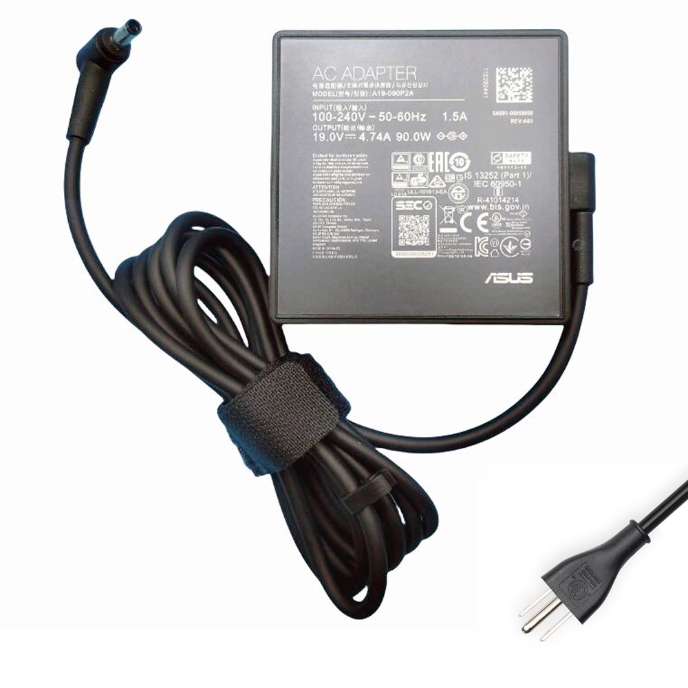 19V 4.74A 90W Asus 4.5mm 3.0mm AC Adapter Charger