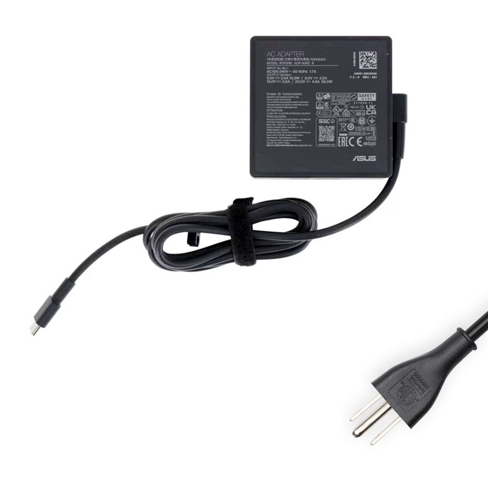 20V 4.5A 90W Asus USB-C AC Adapter Charger