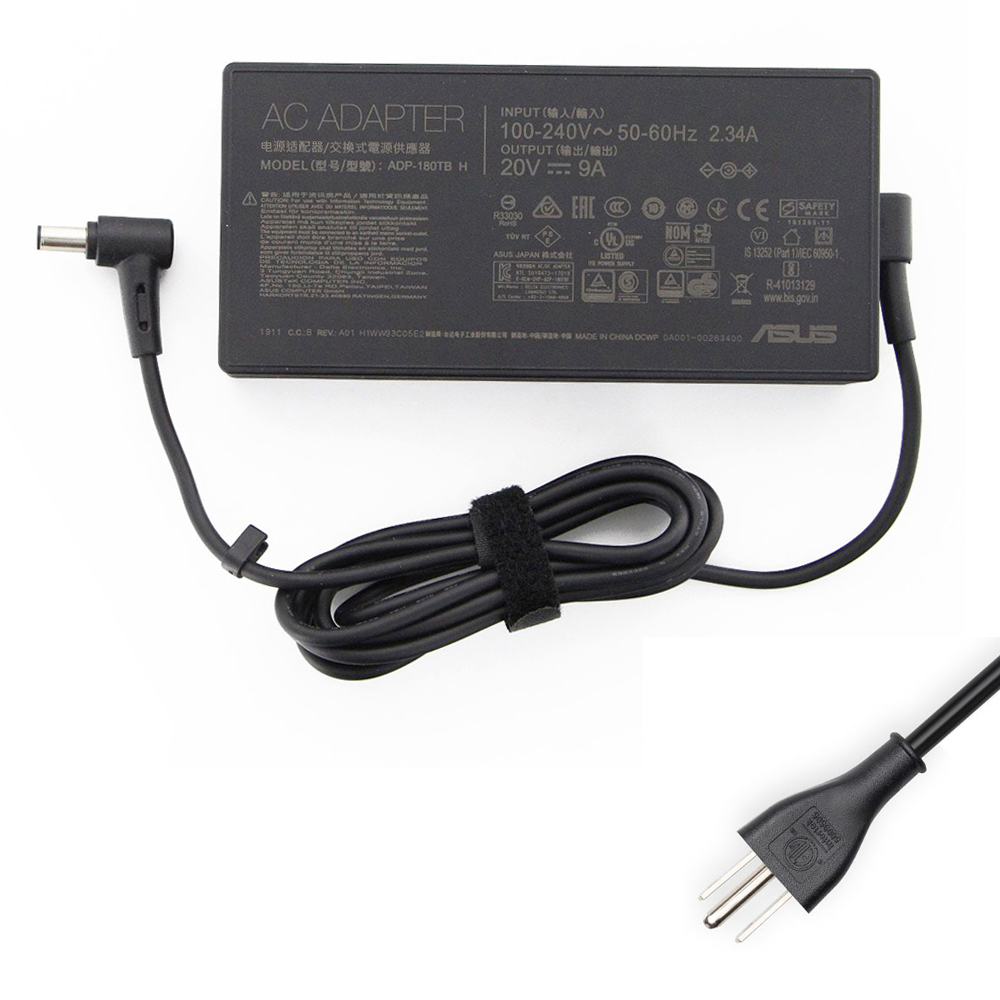 20V 9A 180W Asus 6.0mm 3.7mm AC Adapter Charger