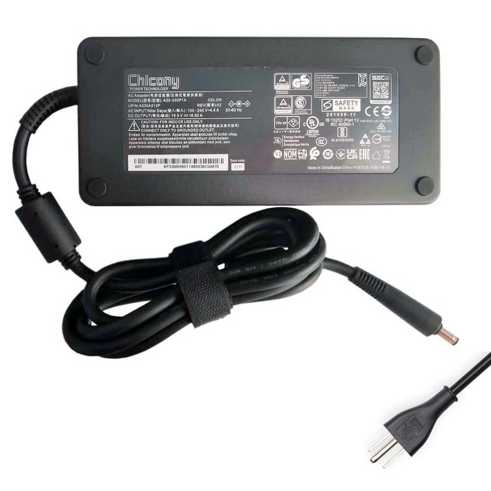 19.5V 16.9A 330W Chicony 5.5mm 2.5mm AC Adapter Charger
