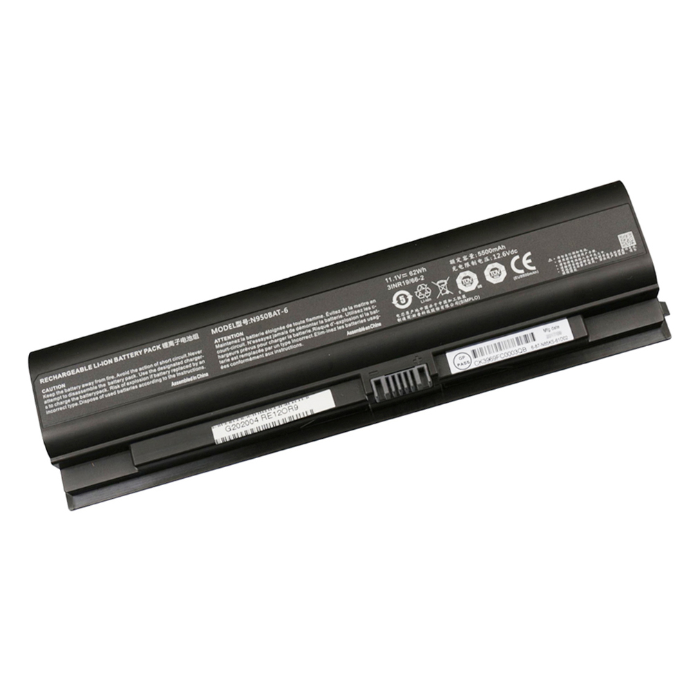 62Wh Clevo N950BAT-6 Battery