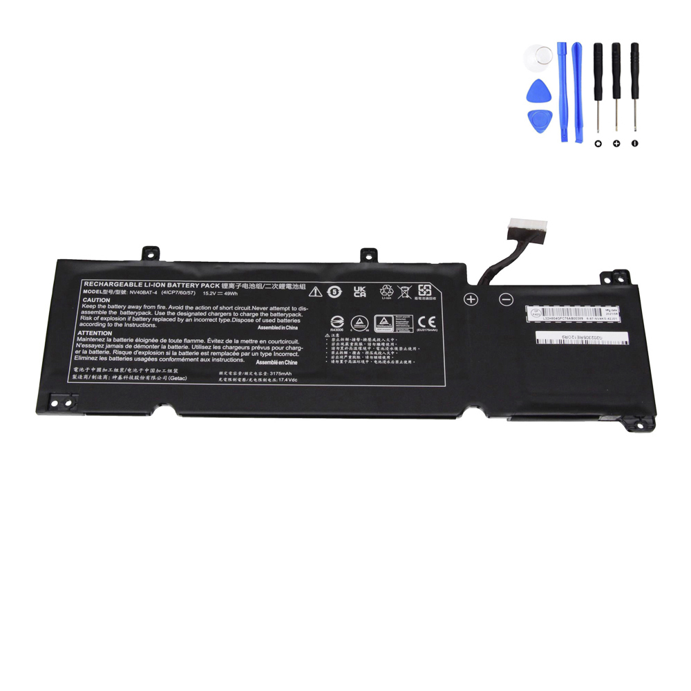 49Wh Clevo NV40BAT-4 Battery