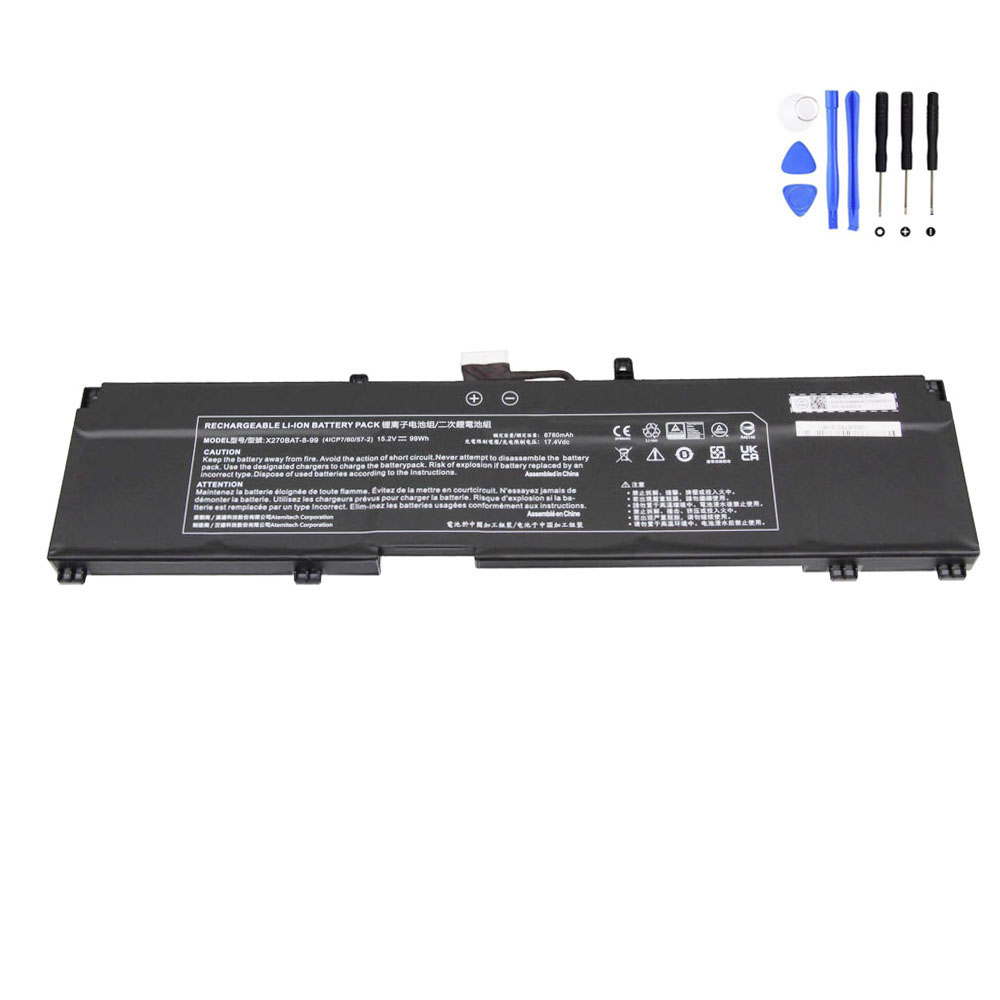 99Wh Clevo X270BAT-8-99 Battery