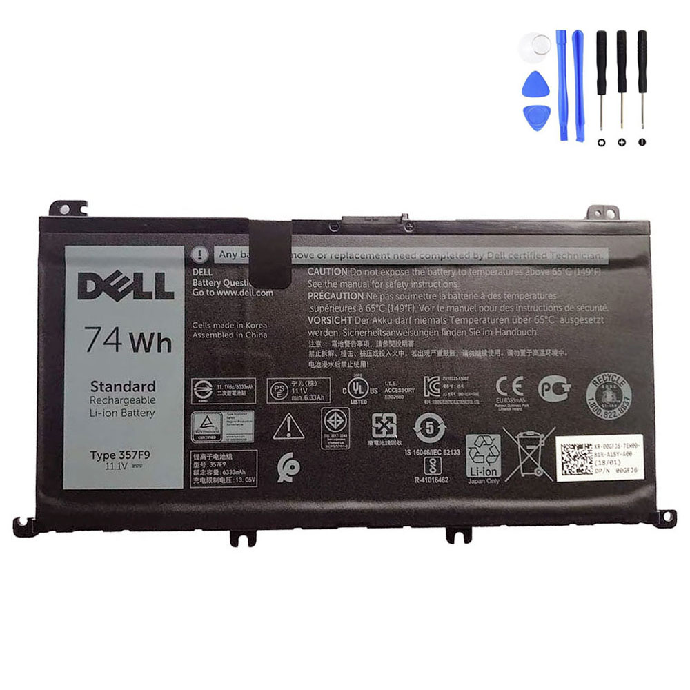 74Wh Dell 357F9 Battery