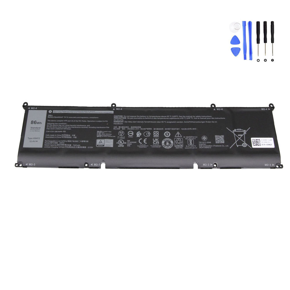 86Wh Dell 69KF2 Battery