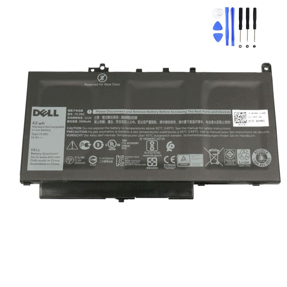 42Wh Dell 7CJRC Battery