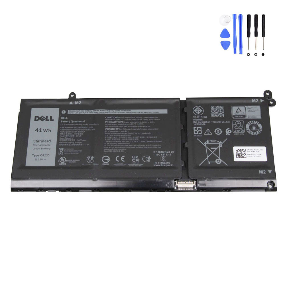 41Wh Dell G91J0 Battery