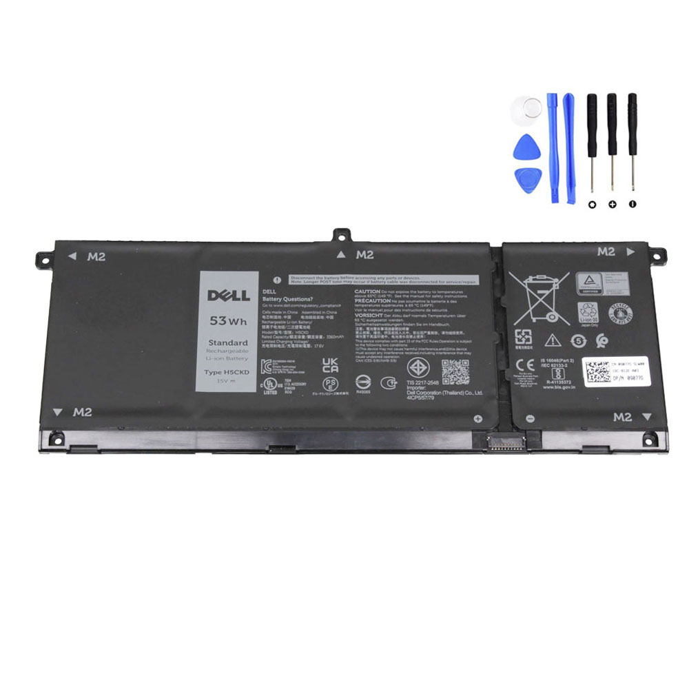 53Wh Dell H5CKD Battery