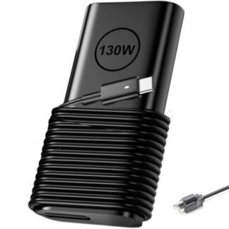 20V 6.5A 130W Replacement Dell USB-C GaN AC Adapter Charger