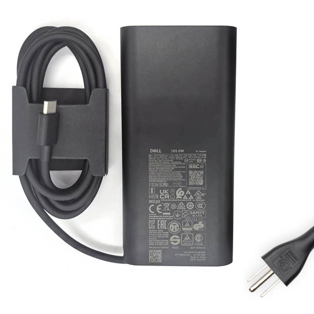 19.5V 18.46A 165W Dell GaN USB-C AC Adapter Charger