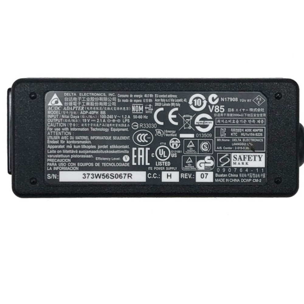 19V 2.1A 40W Delta 5.5mm 2.5mm AC Adapter Charger - Image 2