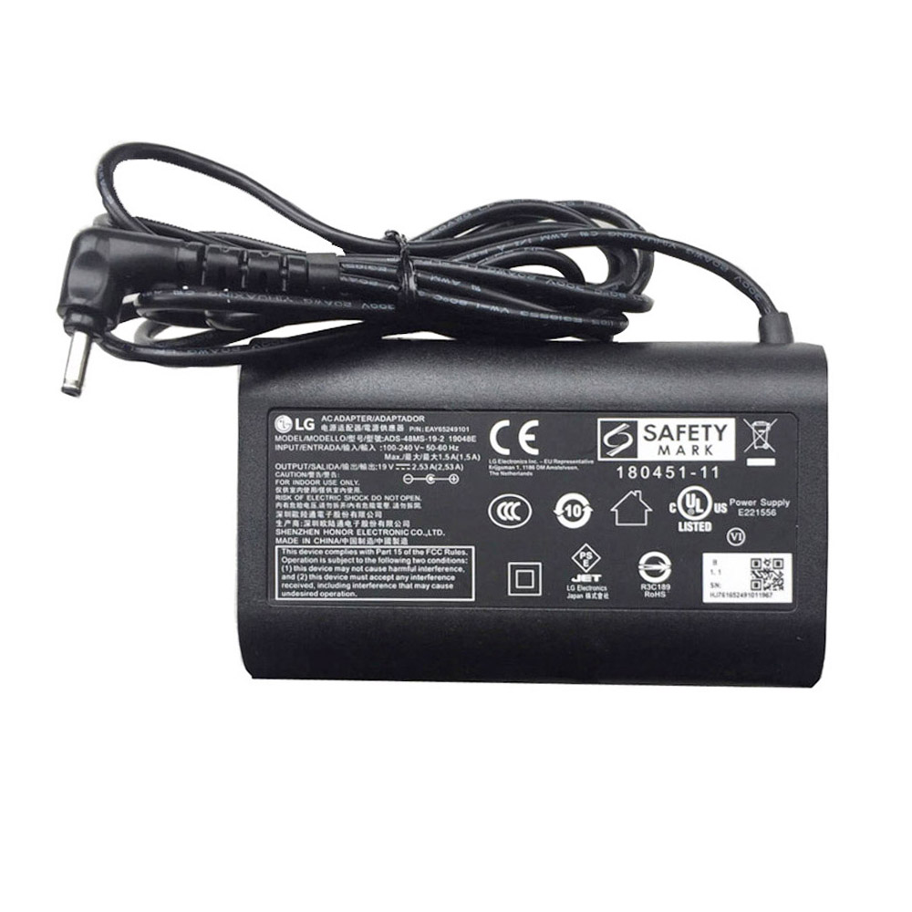 19V 2.5A 48W Delta 3.0mm 1.0mm AC Adapter Charger