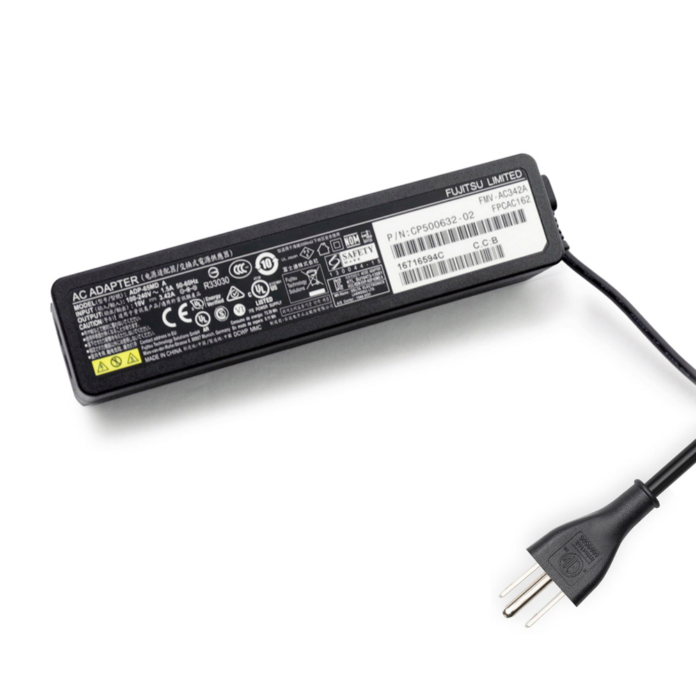 19V 3.42A 65W Fujitsu 3.4mm 1.0mm AC Adapter Charger