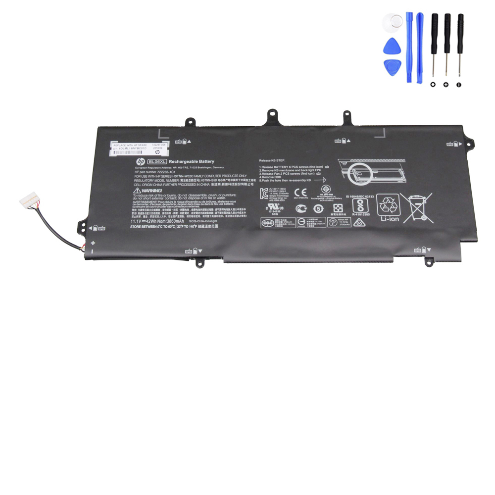 42Wh HP EliteBook Folio 1040 G1 G2 BL06XL Battery